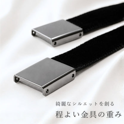 ベルベット リボンタイ 紐 べロア 細い 0.9cm幅 ロング メンズ レディース 日本製 メール便 dplus arts