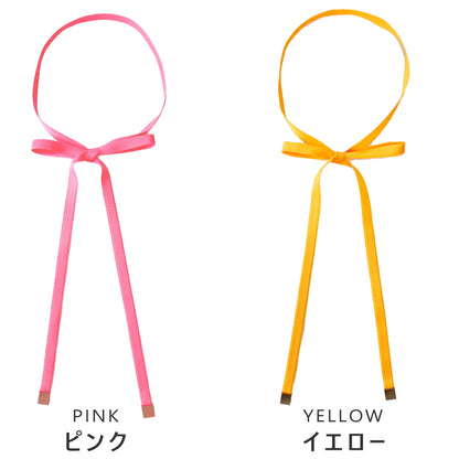 リボンタイ メンズ レディース 綿 コットン ショート 0.9cm幅 無地 細幅 日本製 メール便 dplus arts