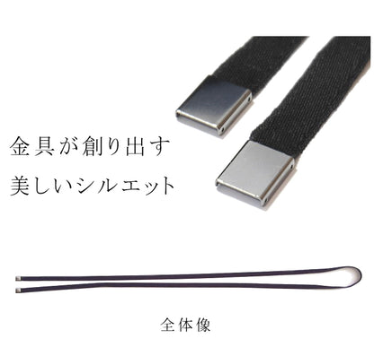リボンタイ メンズ レディース 綿 コットン ショート 0.9cm幅 無地 細幅 日本製 メール便 dplus arts