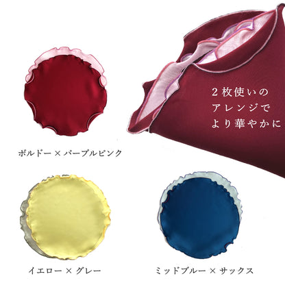 挿すだけで華やか ラウンド ポケットチーフ
