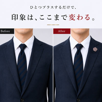 【新発売記念 10%OFF！9/11 am9:59迄】タックピン 花 バラ ローズ ラペルピン ブートニエール シルク 西陣織 フラワーホールアクセサリー 小さいコサージュ 結婚式 メンズ レディース 日本製 メール便 dplus arts