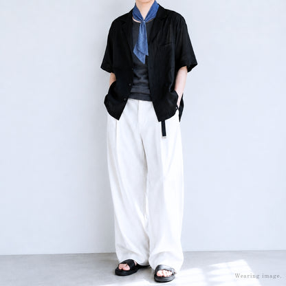 暑さ対策 ナロー スカーフ リングで簡単装着できて夏のおしゃれに 日焼け防止 保冷剤(2個) 専用ポケット おしゃれ 綿 ストライプ柄 ネイビー 紺 青 高島ちぢみ 日本製 メンズ レディース メール便 dplus arts