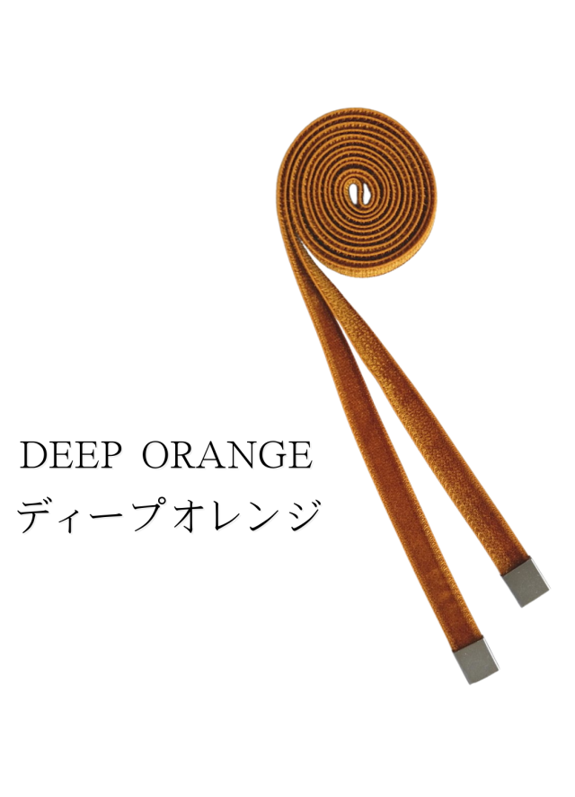ベルベットリボンタイ 橙 オレンジ